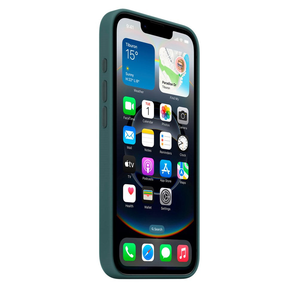 Original Apple iPhone 17e / 16e Silikone Bagside Cover - Lake Green (MD3X4ZM/A)