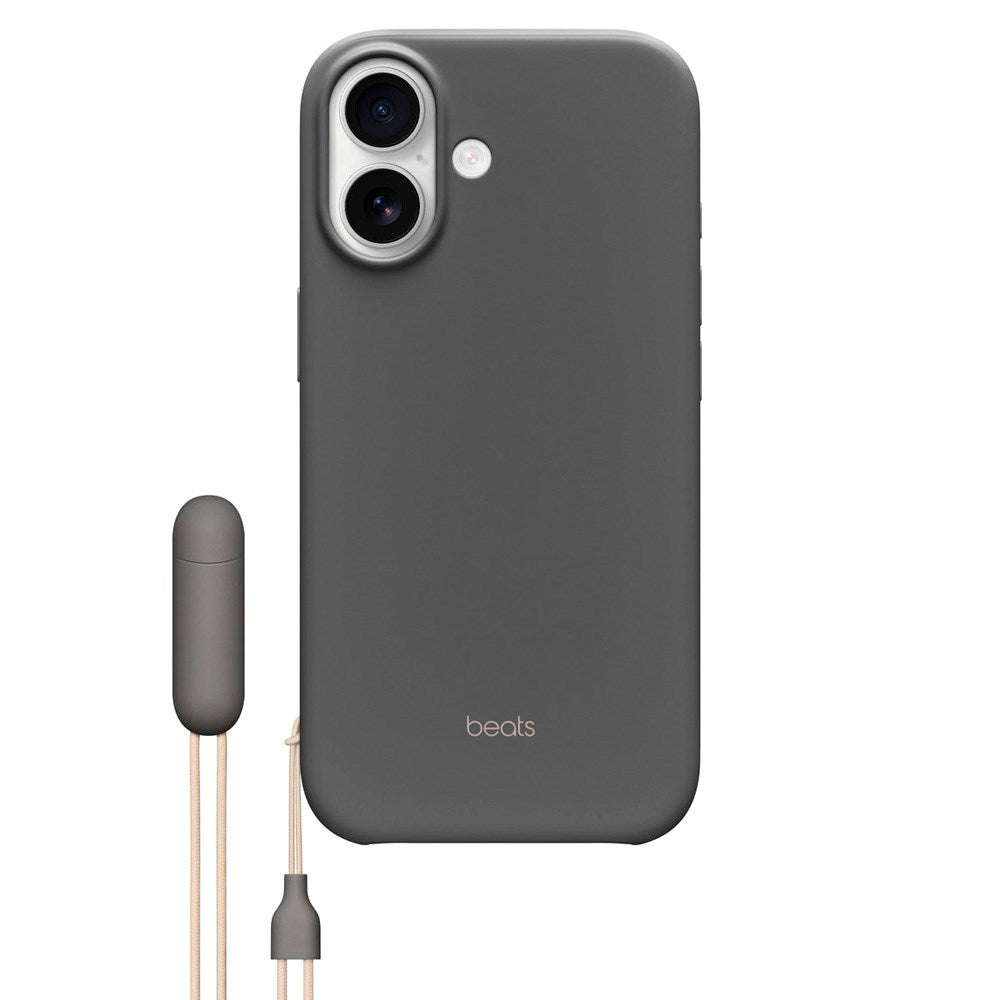 iPhone 17 Original Apple Beats Cover m. Strop - MagSafe Kompatibel - Granite Gray