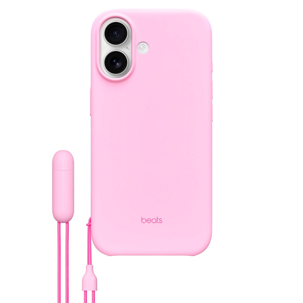 iPhone 17 Original Apple Beats Cover m. Strop - MagSafe Kompatibel - Pebble Pink