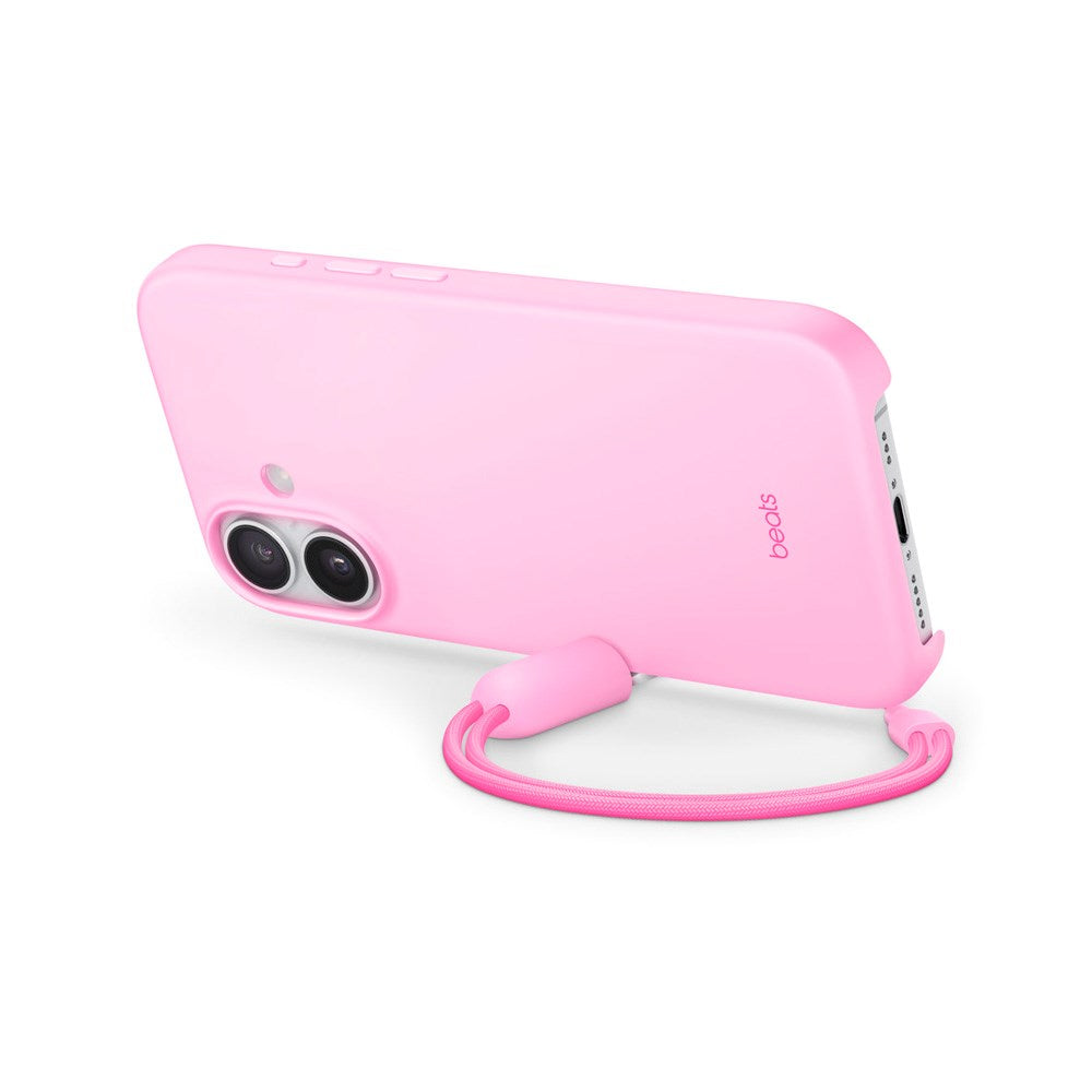 iPhone 17 Original Apple Beats Cover m. Strop - MagSafe Kompatibel - Pebble Pink