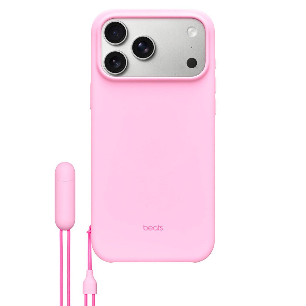 iPhone 17 Pro Max Original Apple Beats Cover m. Strop - MagSafe Kompatibel - Pebble Pink
