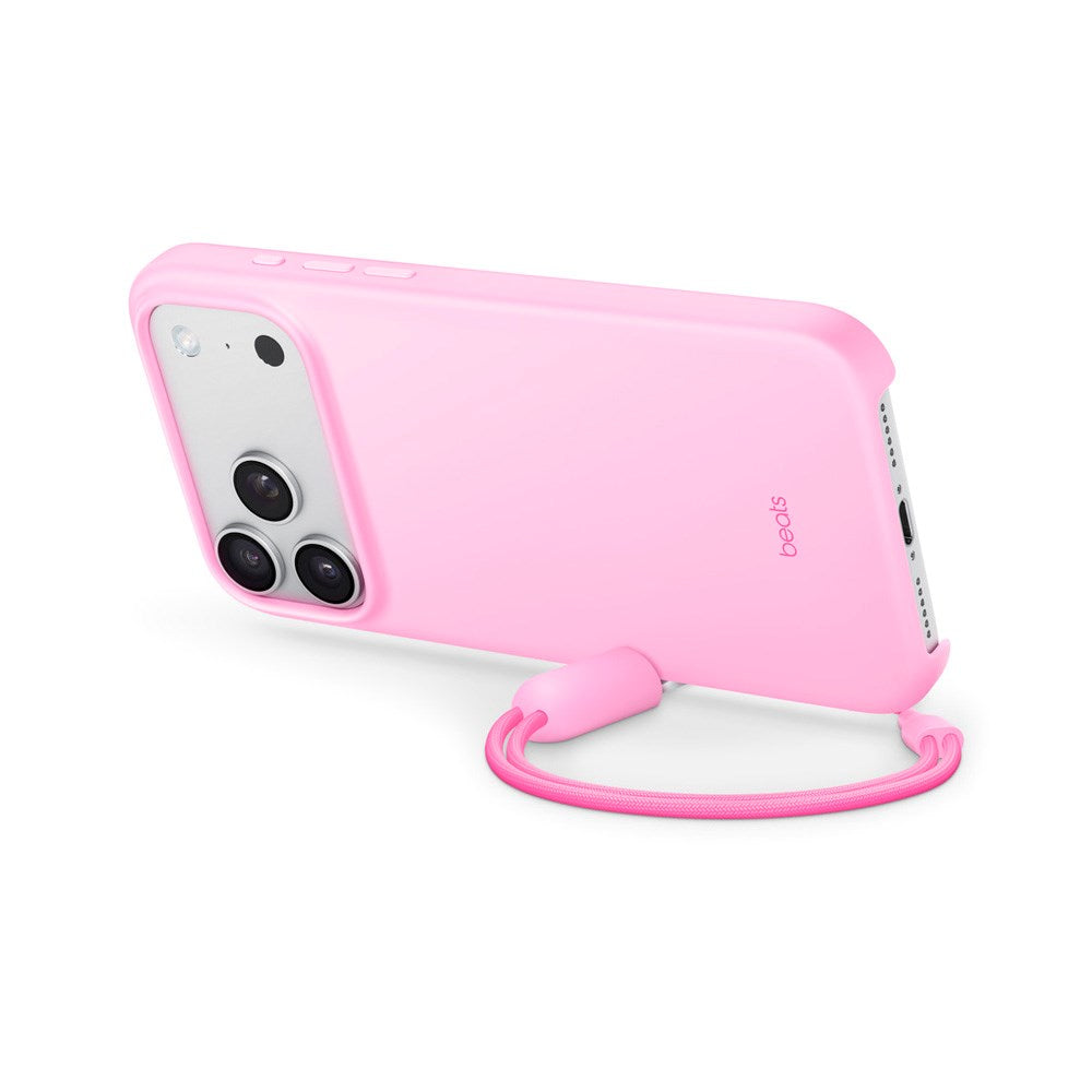 iPhone 17 Pro Max Original Apple Beats Cover m. Strop - MagSafe Kompatibel - Pebble Pink