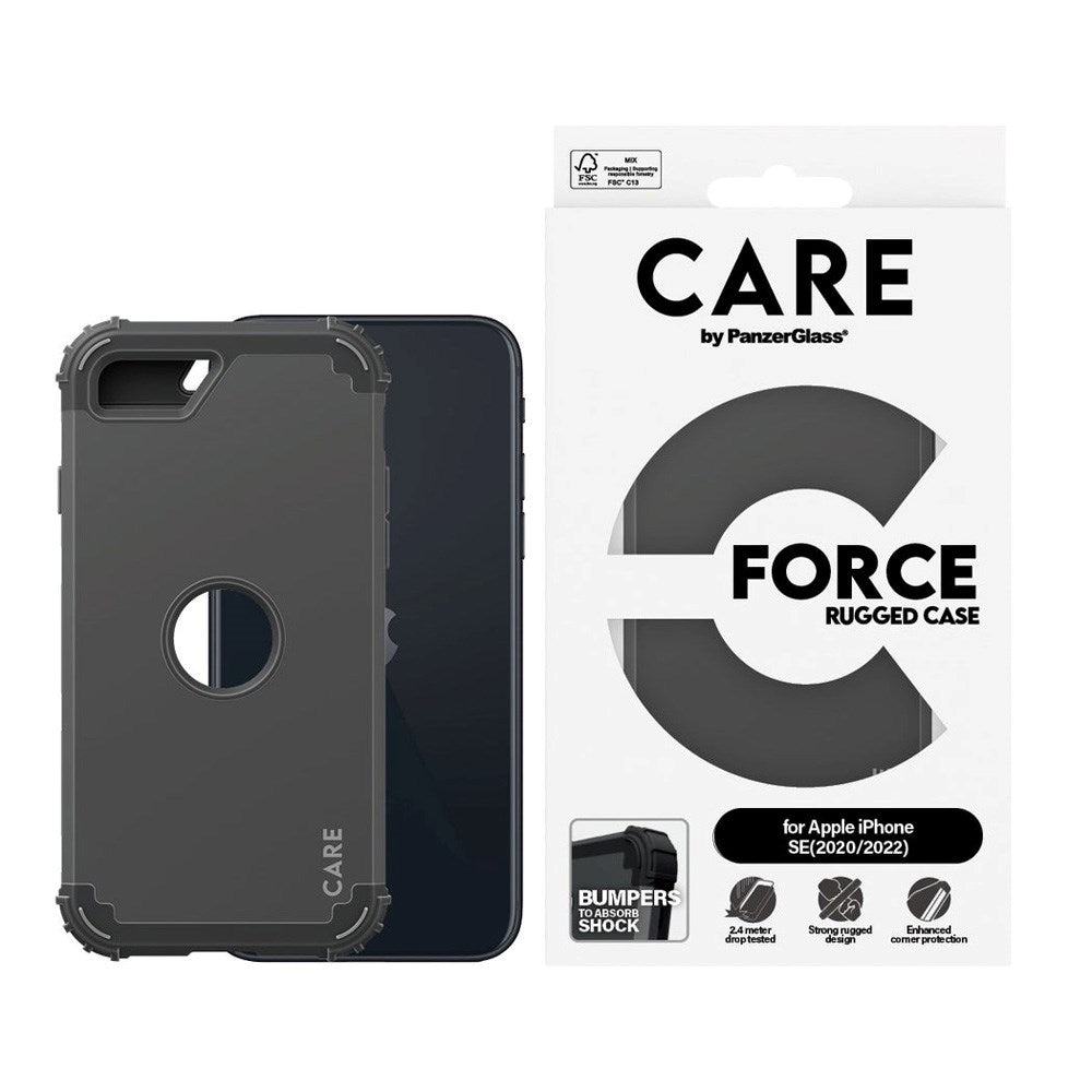 iPhone SE (2020 / 2022) CARE by PanzerGlass Fashionable FORCE Case - Sort