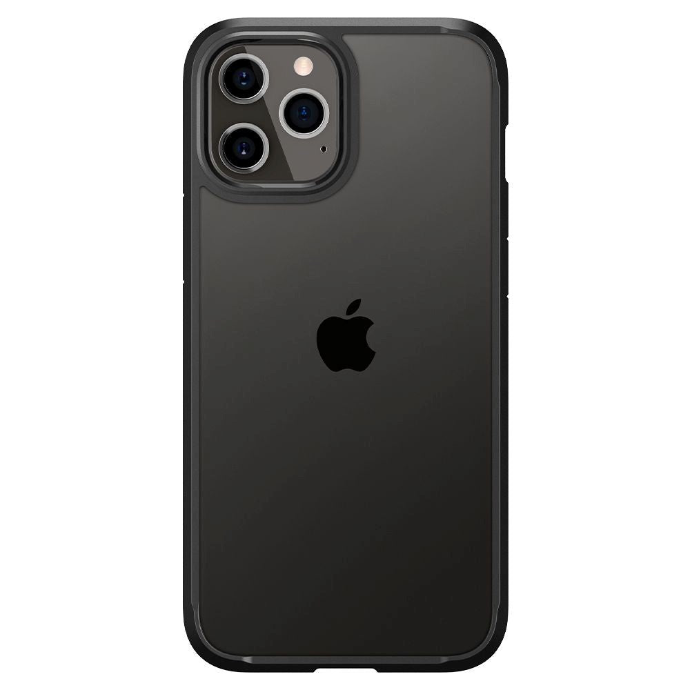 iPhone 12 / 12 Pro Spigen Ultra Hybrid Cover - Gennemsigtig / Sort