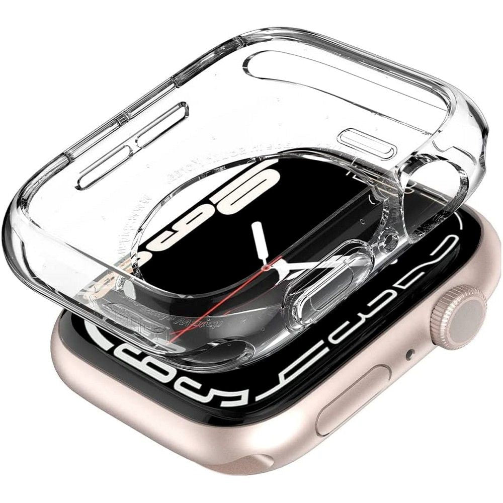 Spigen Apple Watch (44/SE/45mm) Liquid Crystal Cover - Gennemsigtig