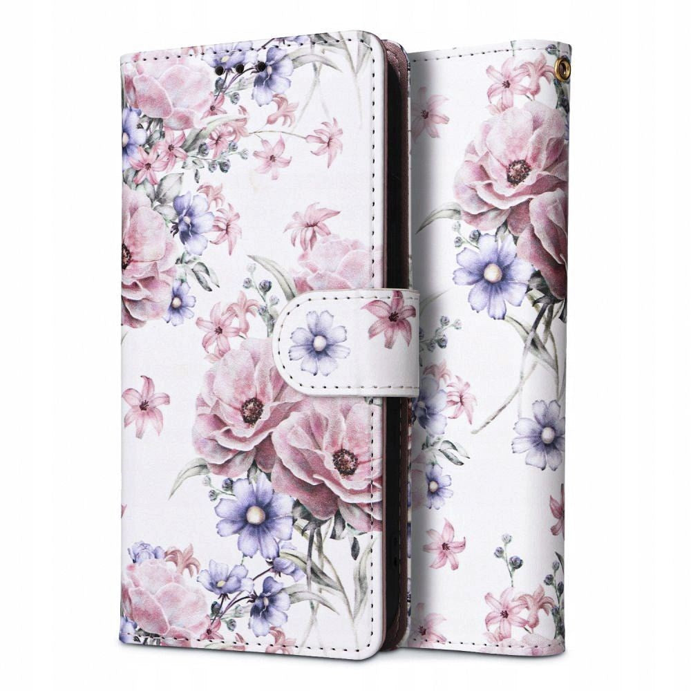 Xiaomi Poco C65 / Redmi 13C Tech-Protect Flip Wallet m. Pung - Blossom Flower