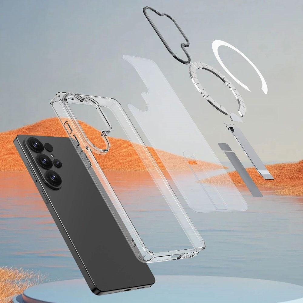Samsung Galaxy S26 Ultra Hurtel Hybrid Armor X Cover - MagSafe Kompatibel - Gennemsigtig