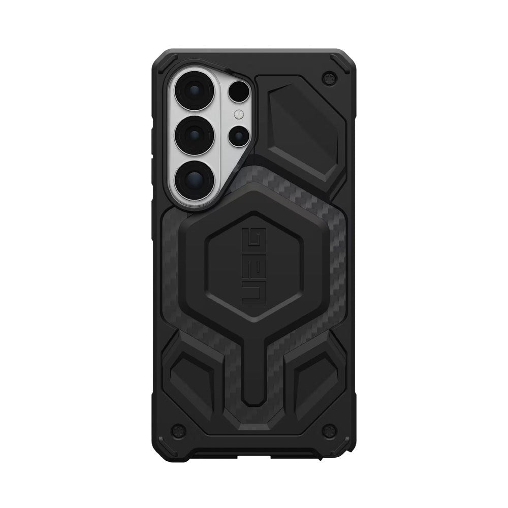 UAG Samsung Galaxy S26 Ultra Monarch Pro Carbon Hybrid Bagside Cover - MagSafe Kompatibel - Sort