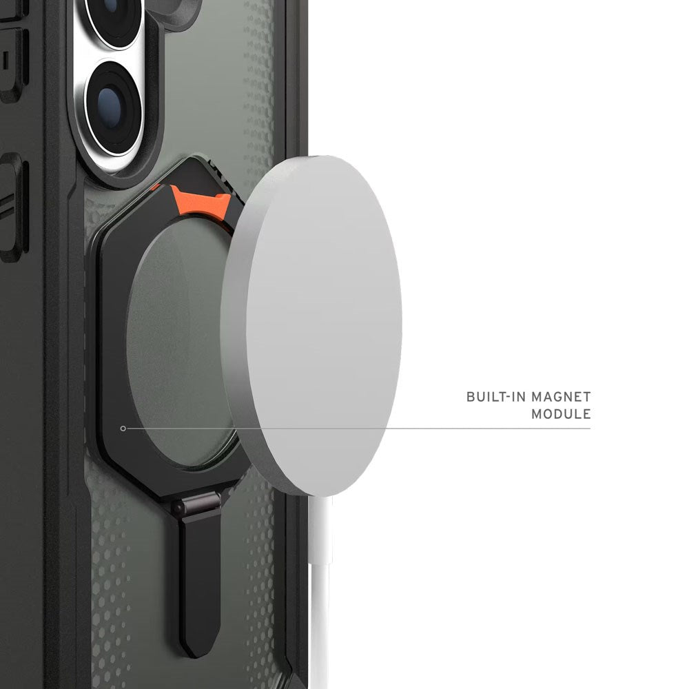 UAG Samsung Galaxy S26+ (Plus) Plasma XTE Bagside Cover - MagSafe Kompatibel - Sort / Orange