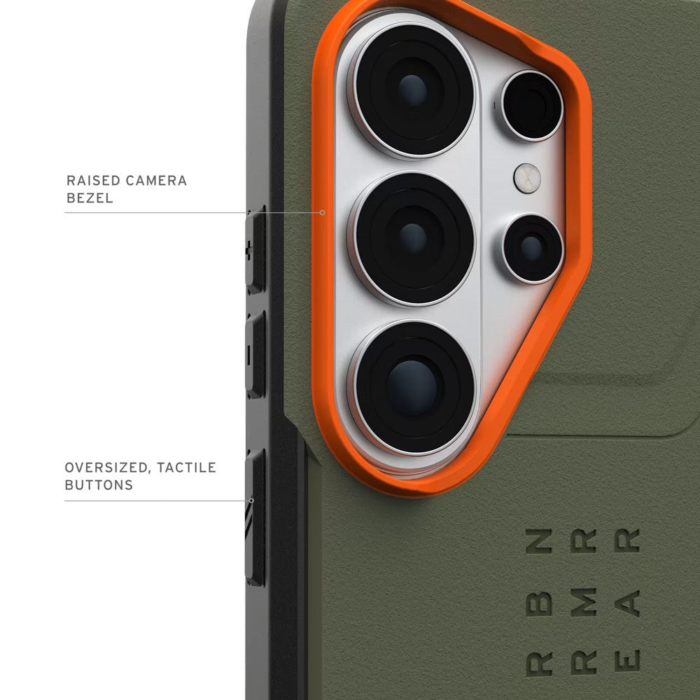 UAG Samsung Galaxy S26 Ultra Civilian Case - MagSafe Kompatibel - Grøn / Orange