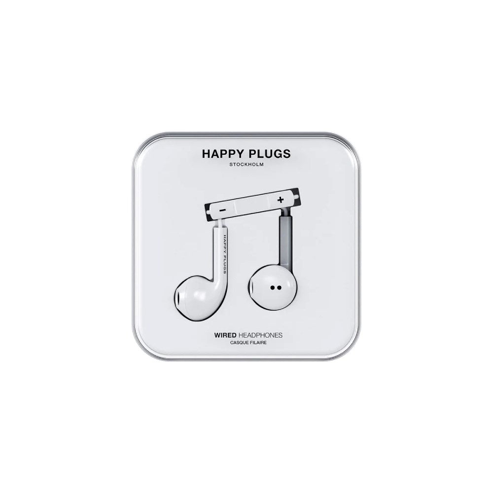 Happy Plugs Kablet Høretelefoner m. USB-C - In-Ear - Hvid