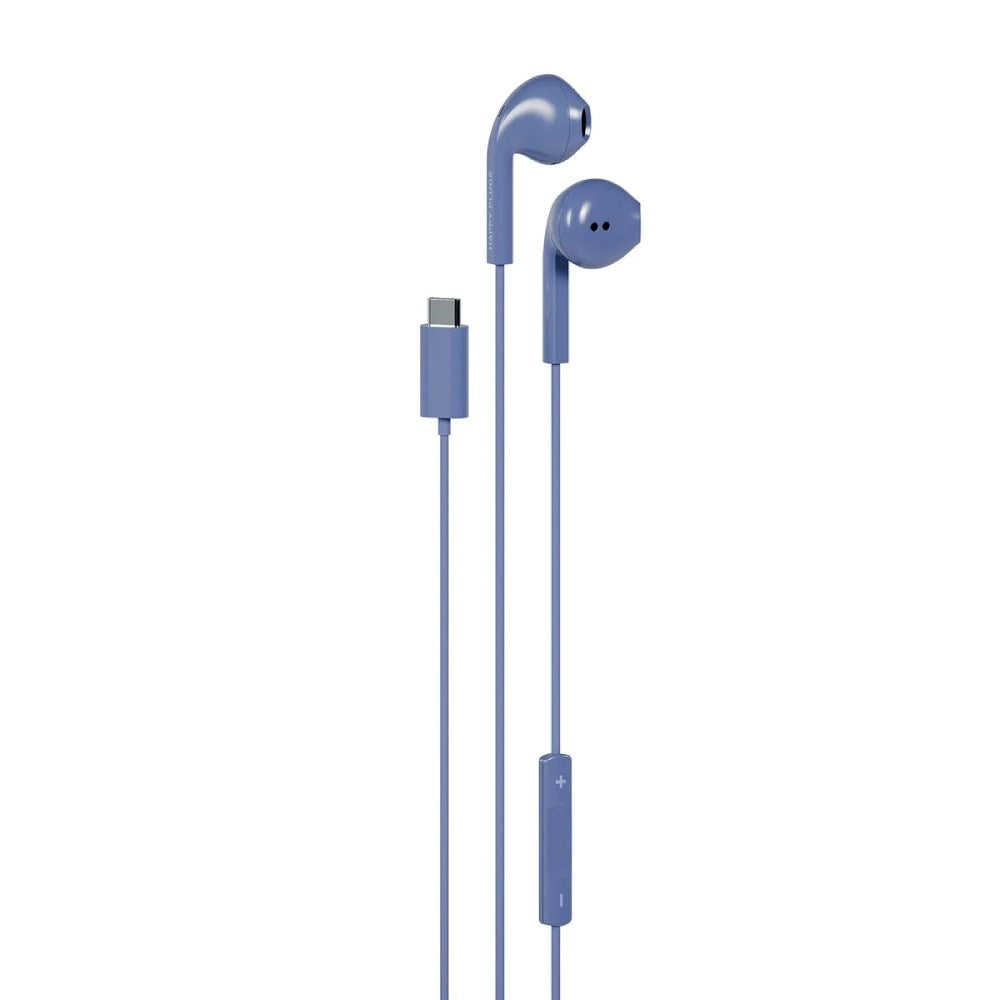 Happy Plugs Kablet Høretelefoner m. USB-C - In-Ear - Blå