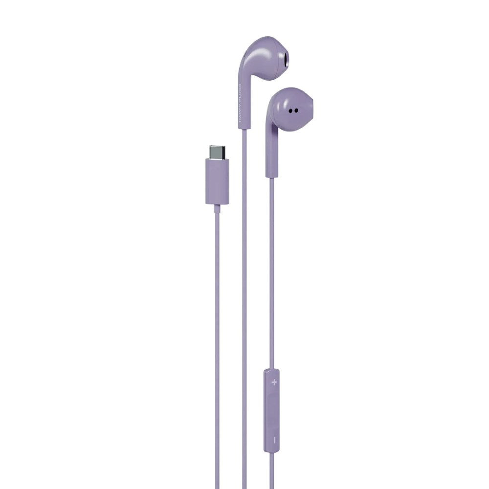 Happy Plugs Kablet Høretelefoner m. USB-C - In-Ear - Lilla