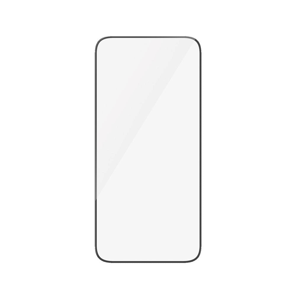 iPhone 15 Plus / 16 Plus PanzerGlass Ultra Wide Fit Beskyttelsesglas m. EasyAligner - Diamond Strength - Gennemsigtig / Sort Kant