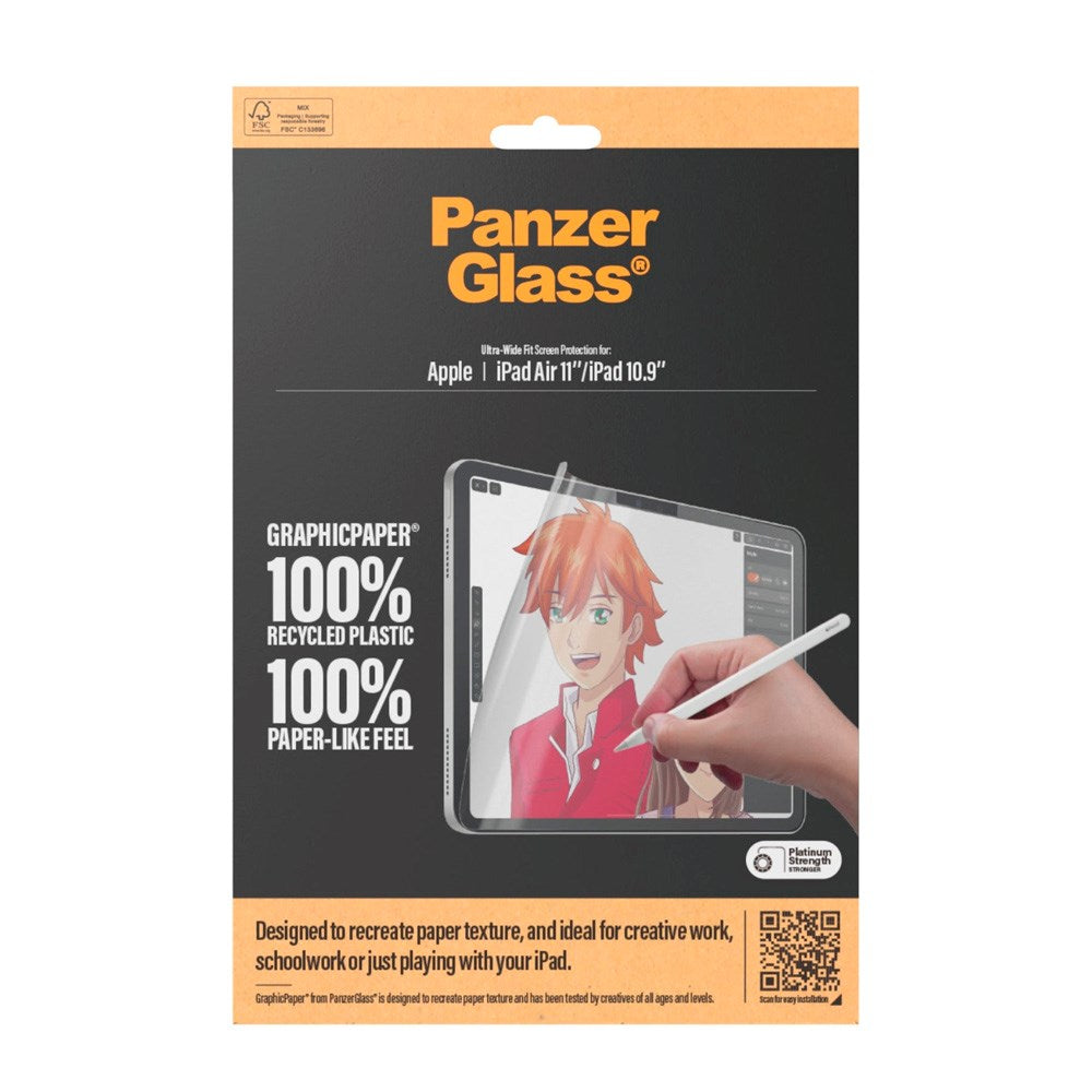iPad Air 11" (2025 / 2024)/iPad 11" (2025) / iPad 10.9" (2024/2022) - PanzerGlass Graphicpaper Skærmbeskyttelsesfilm - Gennemsigtig