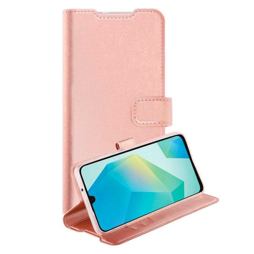 Vivanco Classic Wallet Flip Cover m. Pung - Samsung Galaxy A16 - Lyserød