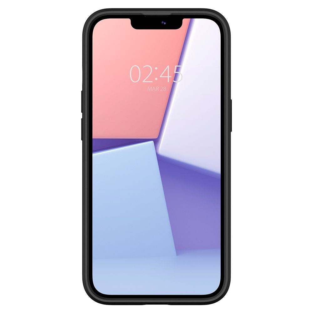 iPhone 13 Spigen Ultra Hybrid Bagside Cover - Gennemsigtig / Sort