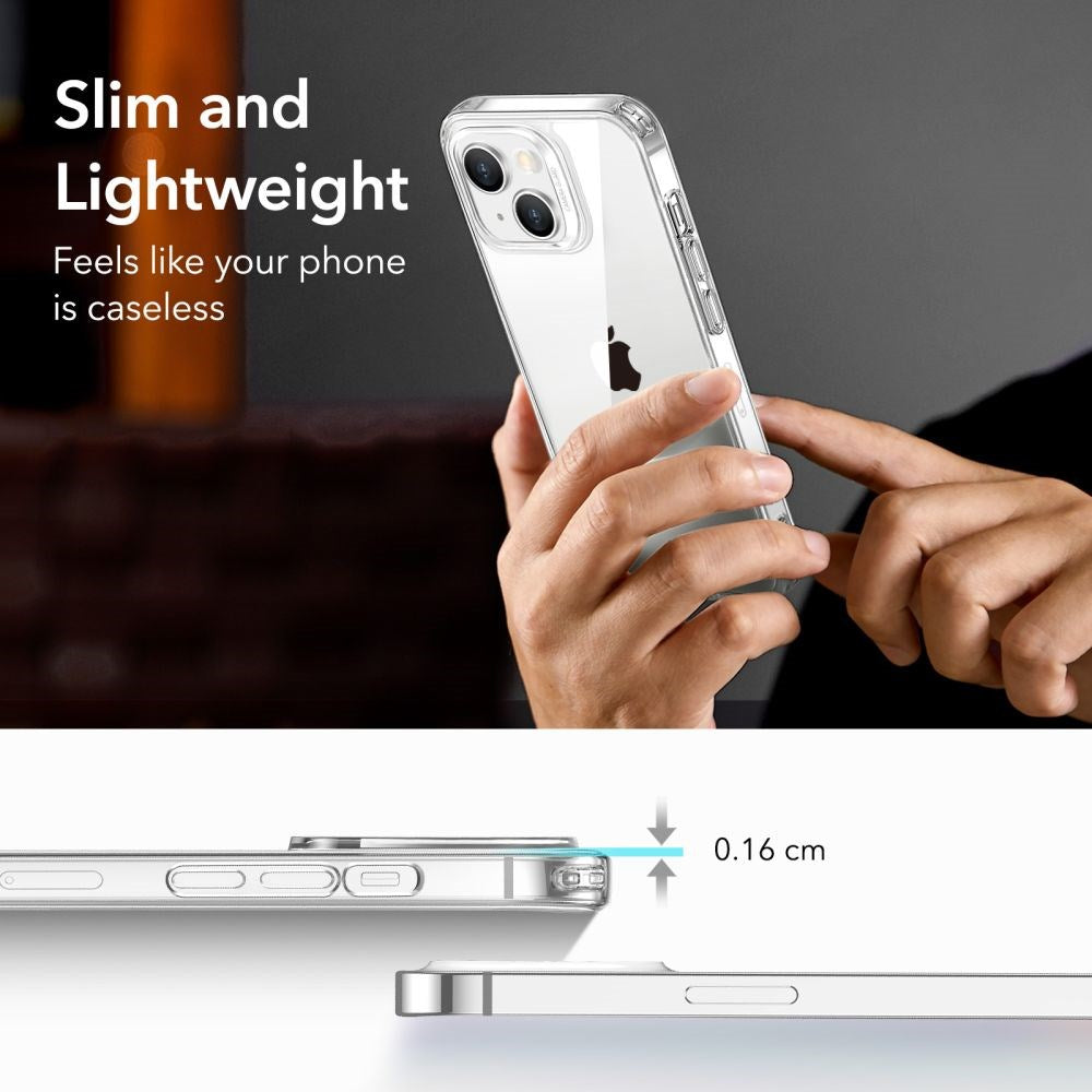 iPhone 14 / 13 Bagside Cover ESR Project Zero Slim Clear Case - Gennemsigtig