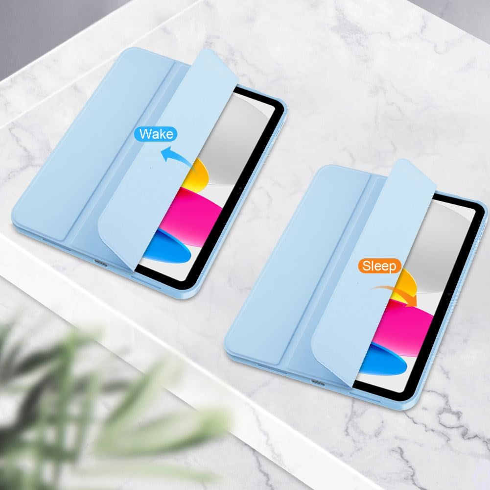 Tech-Protect iPad 11" (2025) / iPad 10.9" (2024/2022) SC Cover m. Apple Pencil Holder - Lyseblå