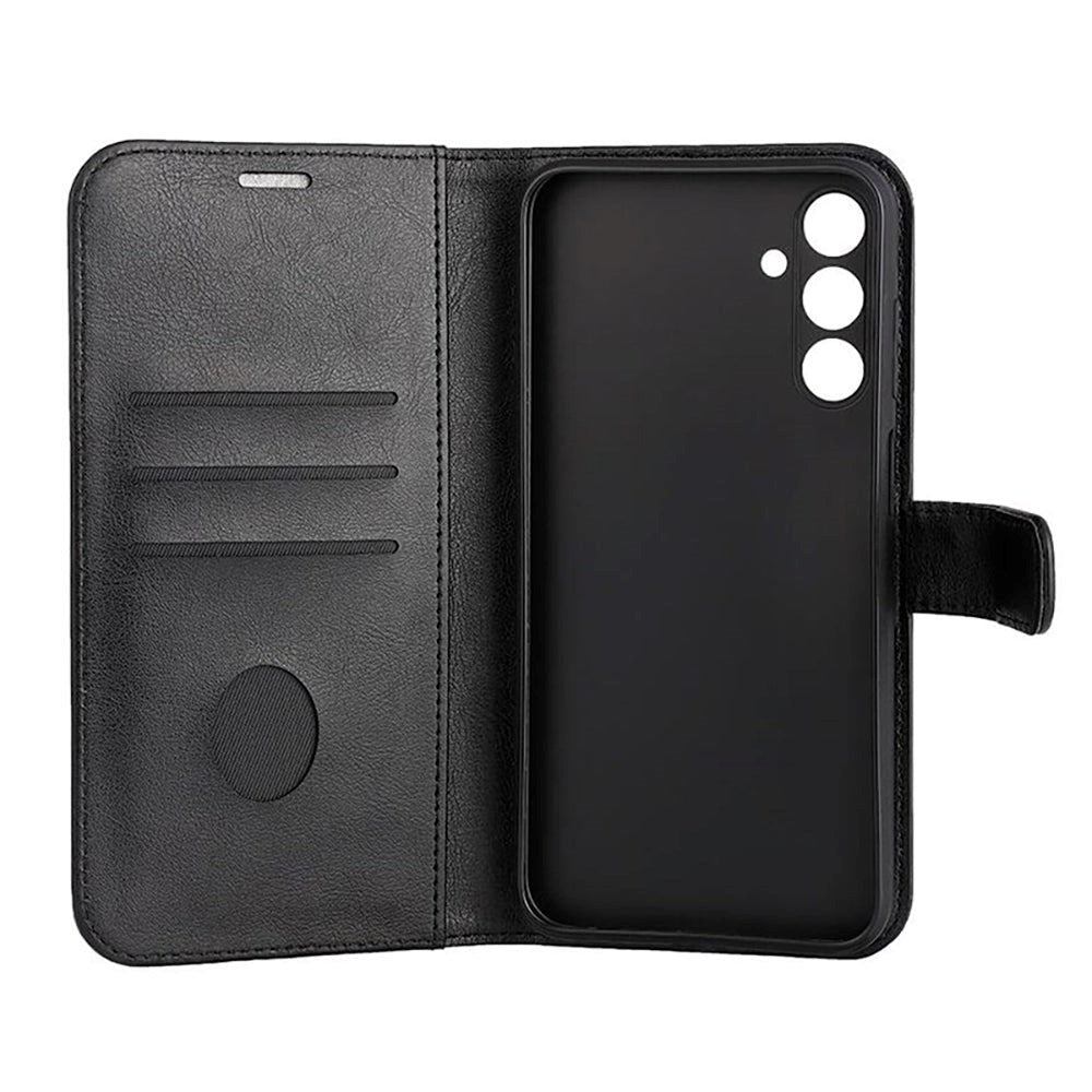 Samsung Galaxy A15 (5G) / A15 RadiCover Vegansk Læder Flip Cover - 86% Strålingsbeskyttelse - Sort