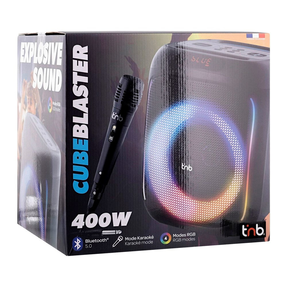T'NB - Bluetooth Højtaler - LED & Mikrofon - 40W - Sort