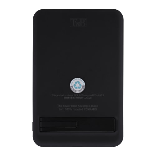 T'NB 5000 mAh MagSafe Powerbank med Stander - Sort