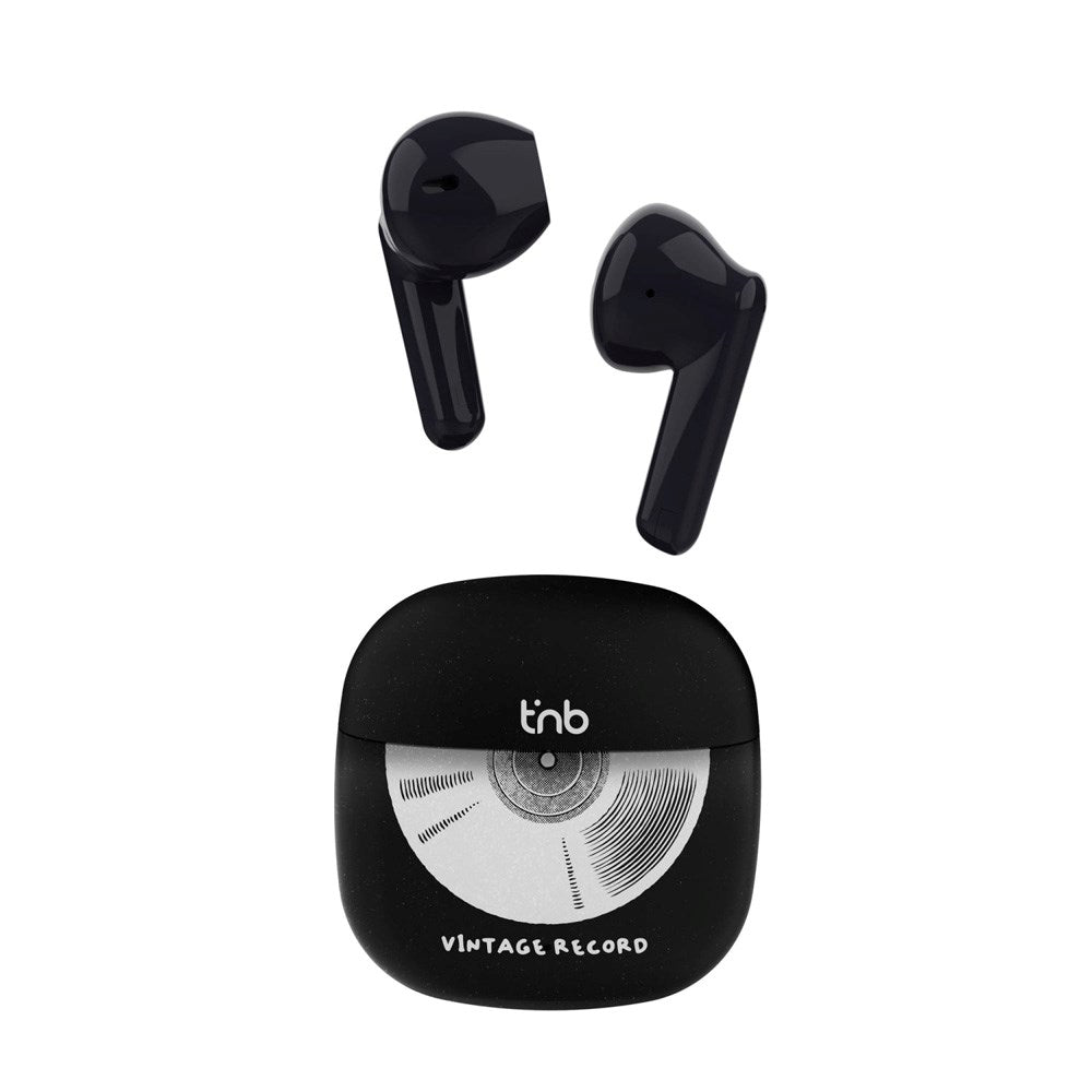 T'NB ORIGIN Trådløse In-Ear Headset m. Opladningsetui - Vinyl Design