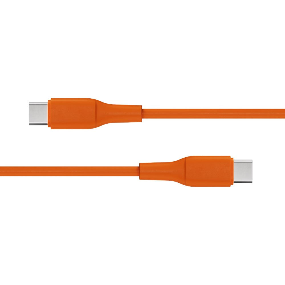 X2O Superflex USB-C til USB-C Kabel - 1.5m / 60W - Orange
