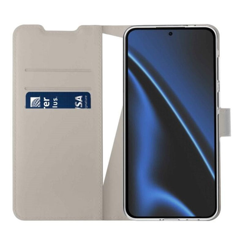 Samsung Galaxy A57 X2O Classic Wallet Flip Cover m. Kortholder & Ståfunktion - Beige