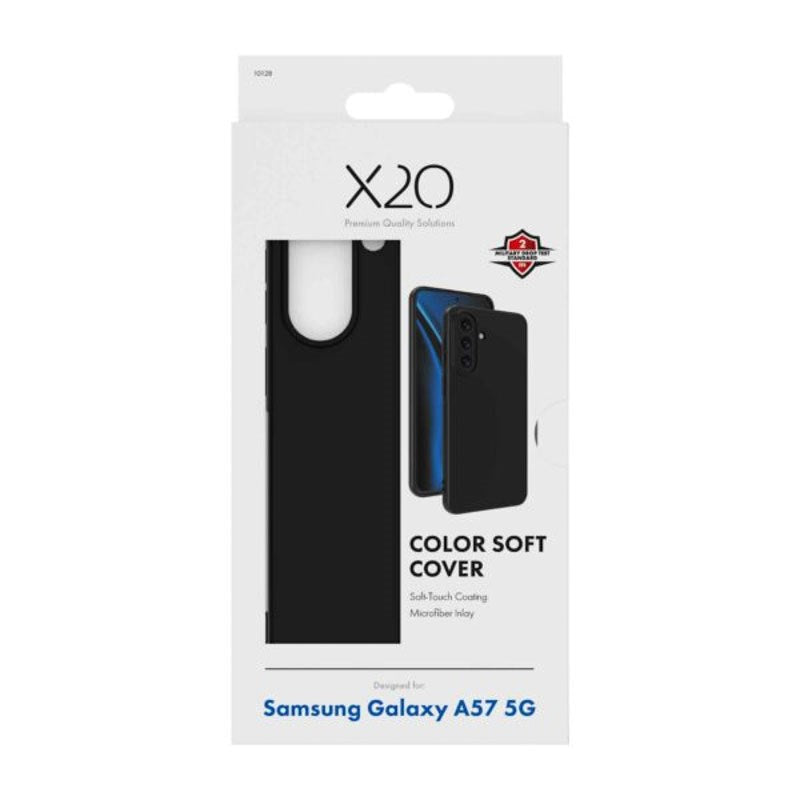 Samsung Galaxy A57 X2O Color Soft Bagside Cover - Sort