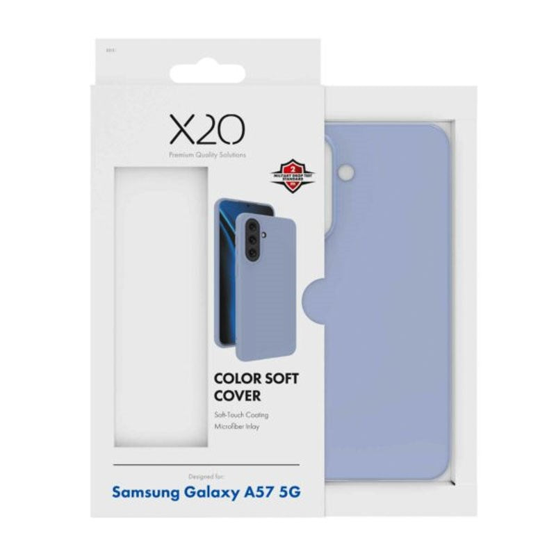 Samsung Galaxy A57 X2O Color Soft Bagside Cover - Lilla