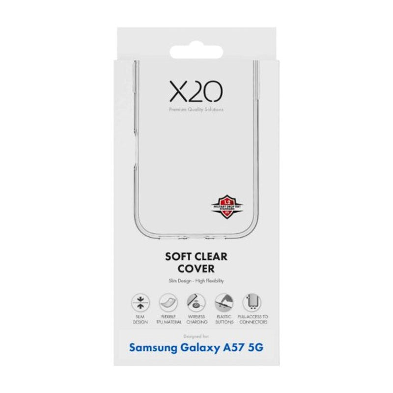 Samsung Galaxy A57 X2O Clear Soft Bagside Cover - Gennemsigtig