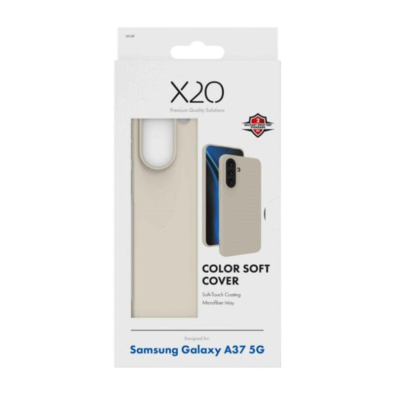 Samsung Galaxy A37 X2O Color Soft Bagside Cover - Beige