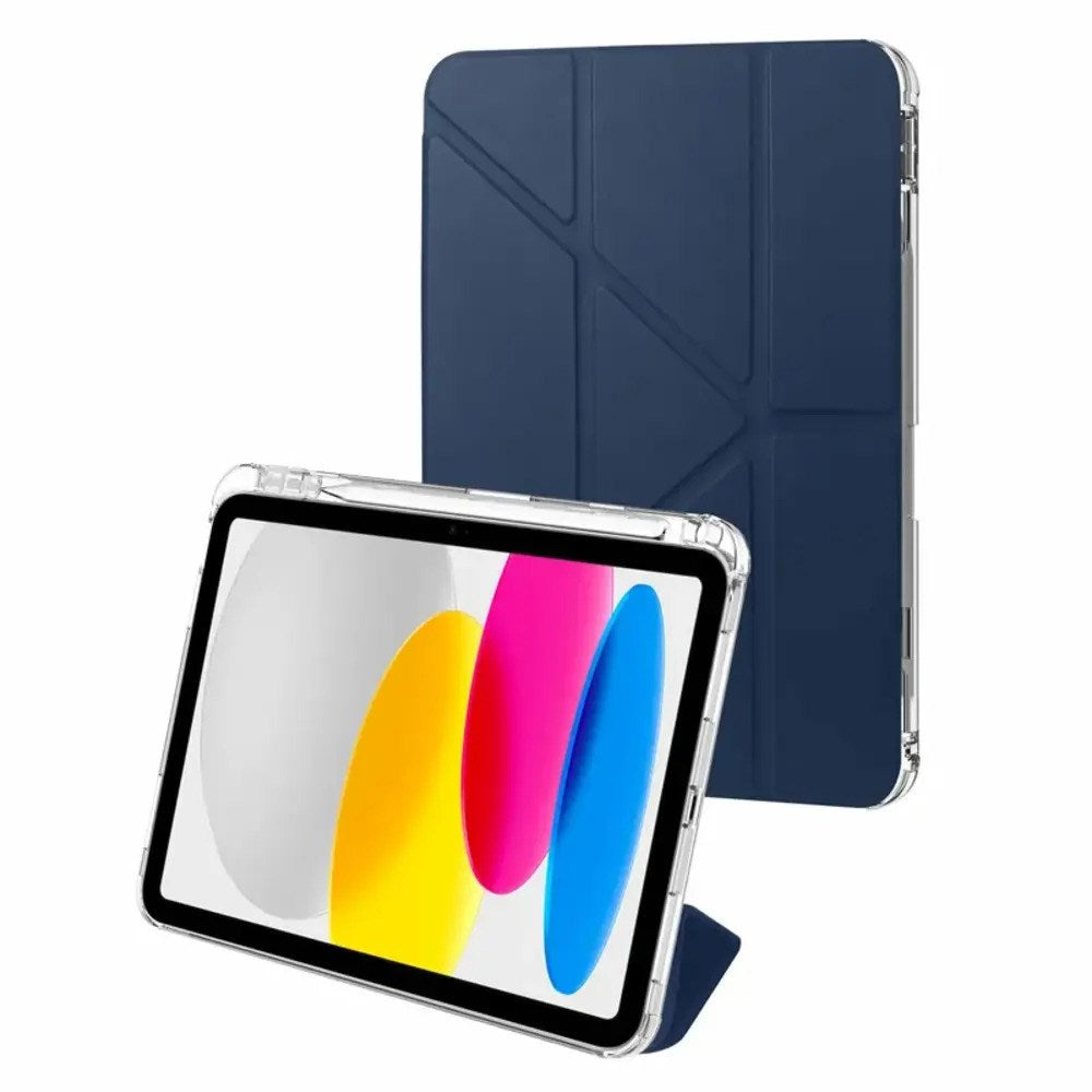iPad 11" (2026 / 2025) / 10.9" (2024 / 2022) X2O Origami Folio Flipcover m. Ståfunktion - Blå