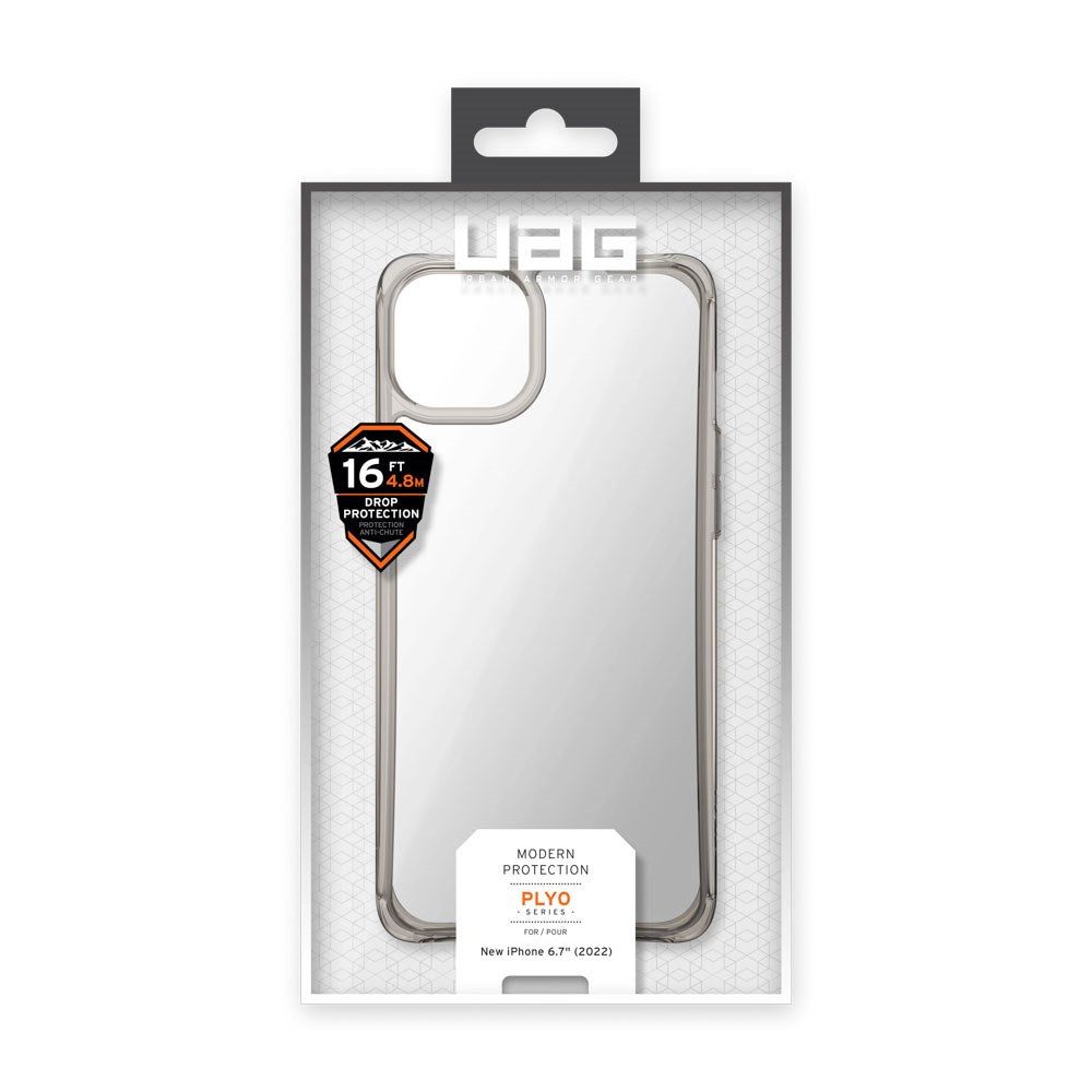 iPhone 14 Plus UAG PLYO Bagside Cover - Ash - Gennemsigtig