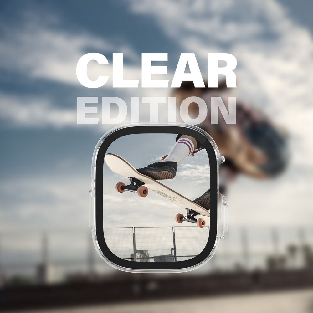 PanzerGlass Apple Watch Ultra 3/2/1 (49mm) Snappie Full Body Slim Cover + Indbygget Skærmbeskyttelse - Transparent