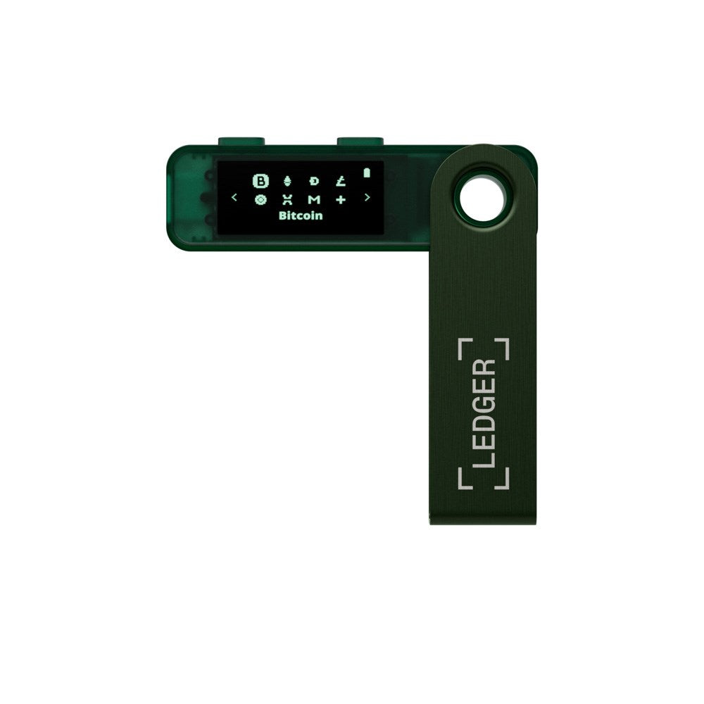 Ledger Nano S Plus Crypto Wallet - Emerald Green