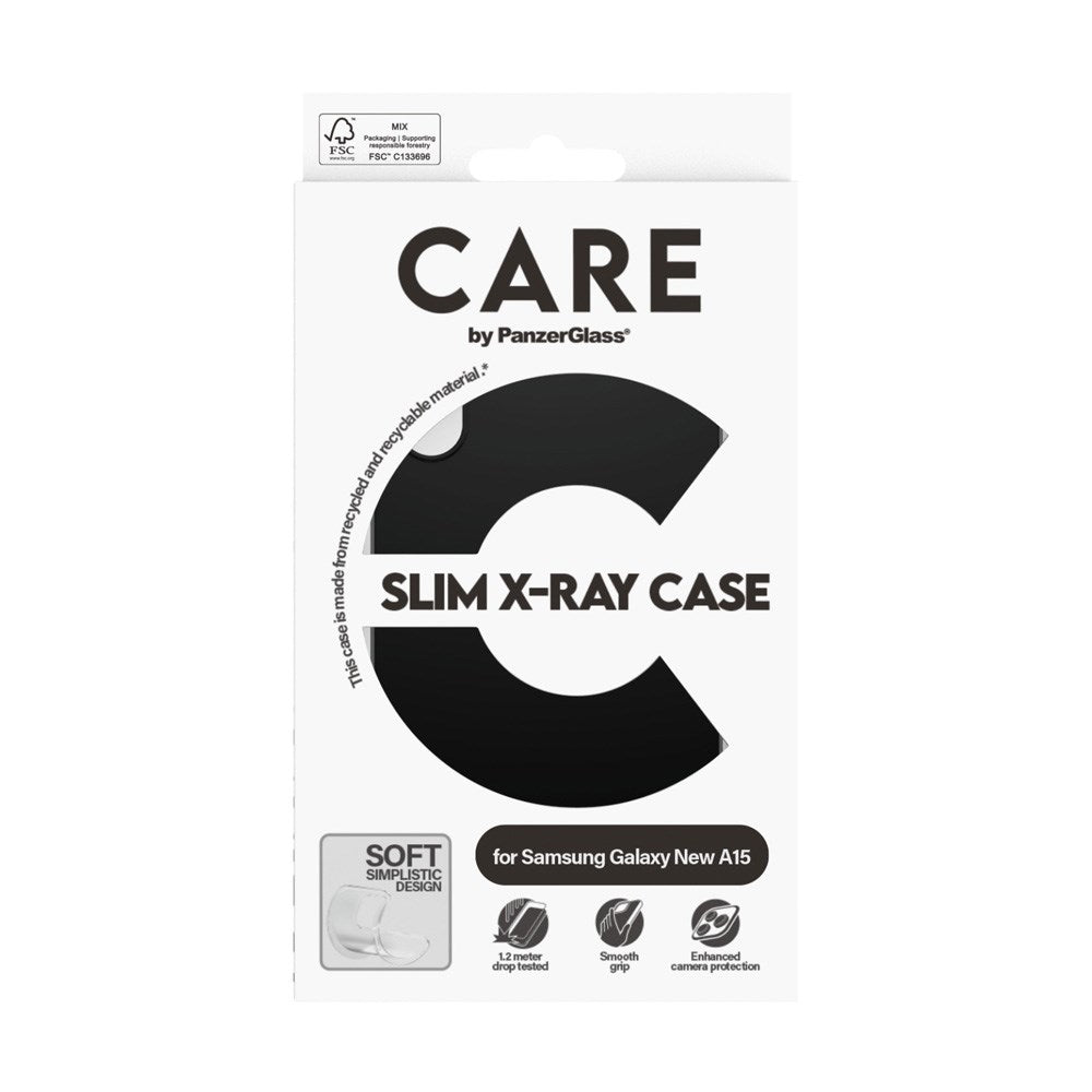 CARE by PanzerGlass Samsung Galaxy A16 FASHION X-Ray Soft Basic Bagside Cover - Sort
