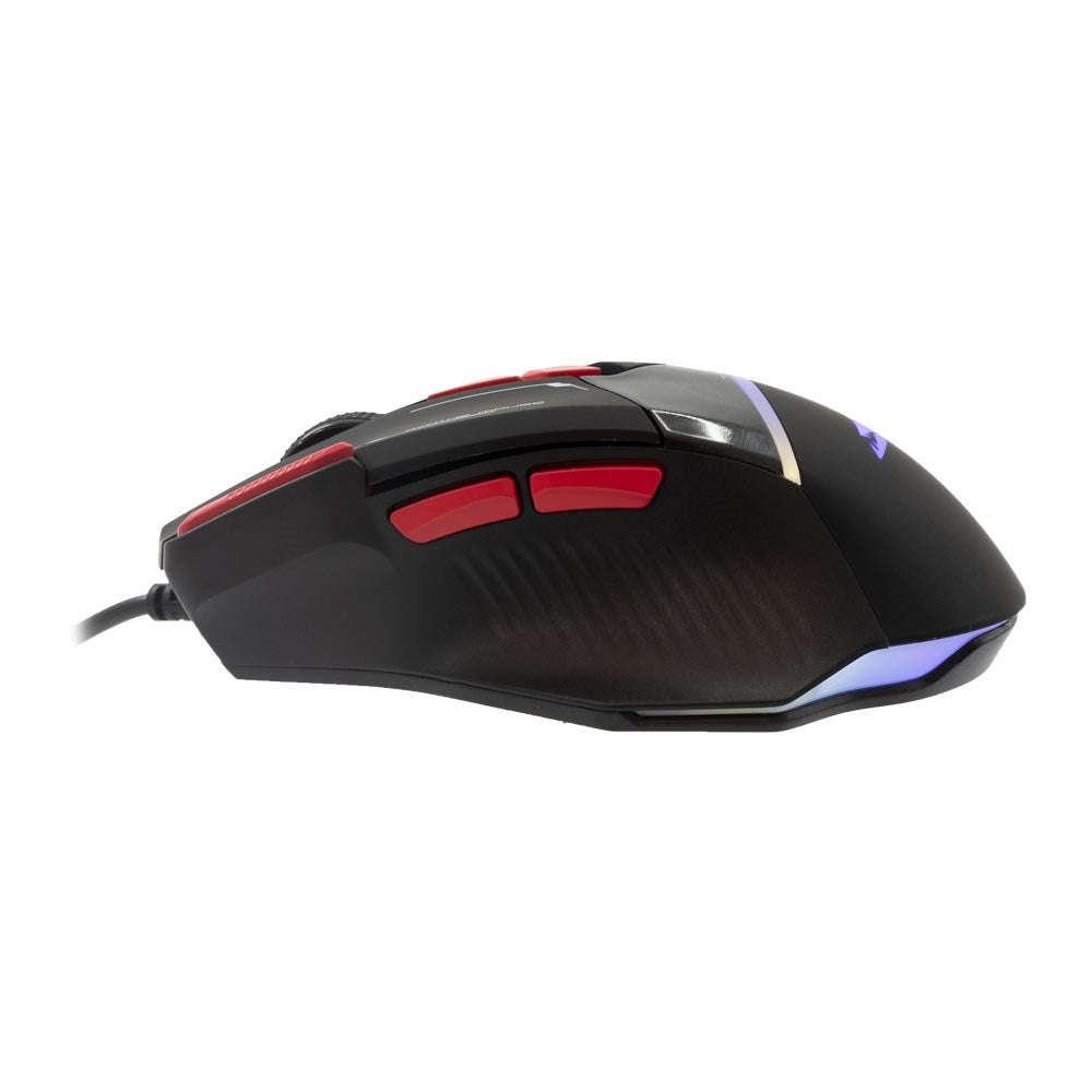 Baracuda MANTA 8D / 12800 DPI Gaming Mus - Sort