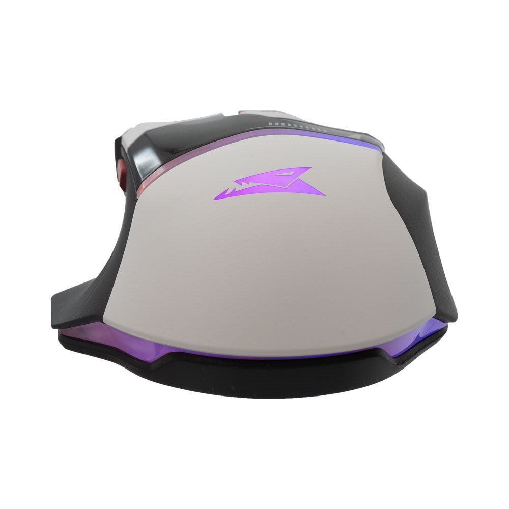 Baracuda MANTA 8D / 12800 DPI Gaming Mus - Hvid