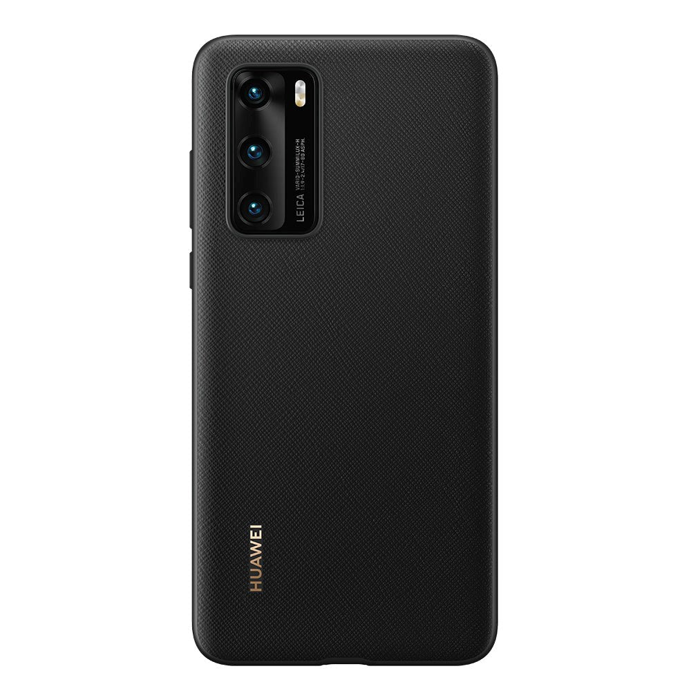 Original Huawei P40 PU Cover - Sort