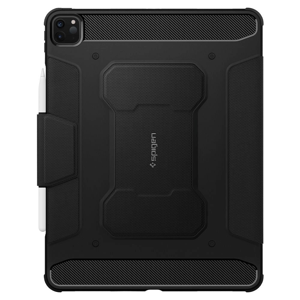 iPad Pro 12.9" (2022 / 2021 / 2020 / 2018) Spigen Rugged Armor Pro Cover - Sort - (DEMO)