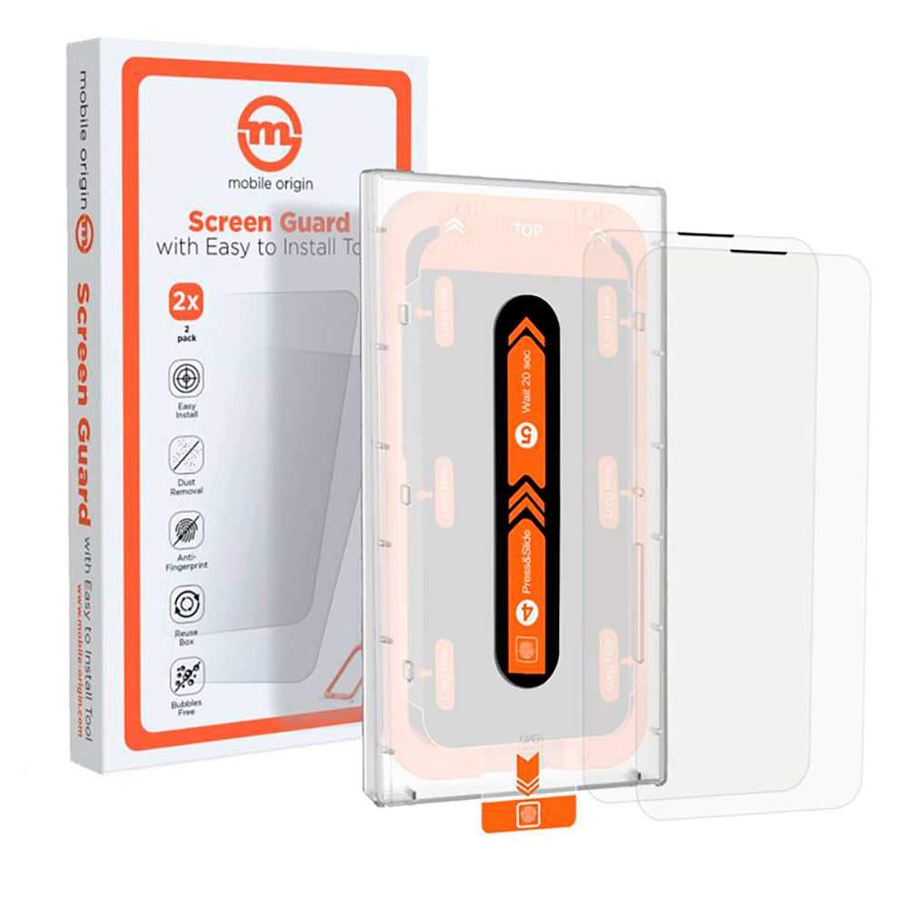 iPhone 12 / 12 Pro Mobile Origin Beskyttelsesglas - 2 stk. - Case Friendly - Gennemsigtig