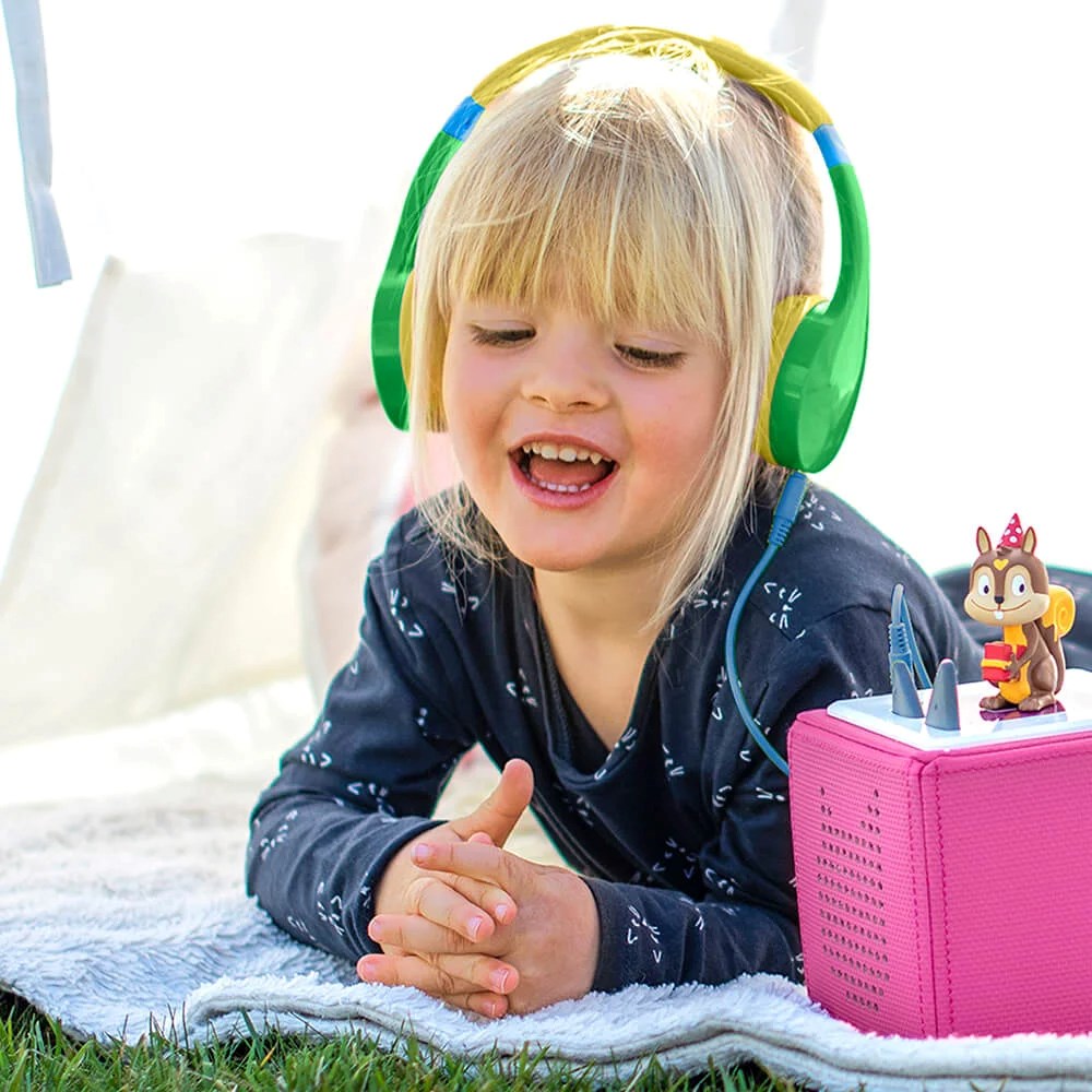 HAMA Headset til Børn m. Ledning - Maks. 85dB - On-Ear - Grøn / Gul
