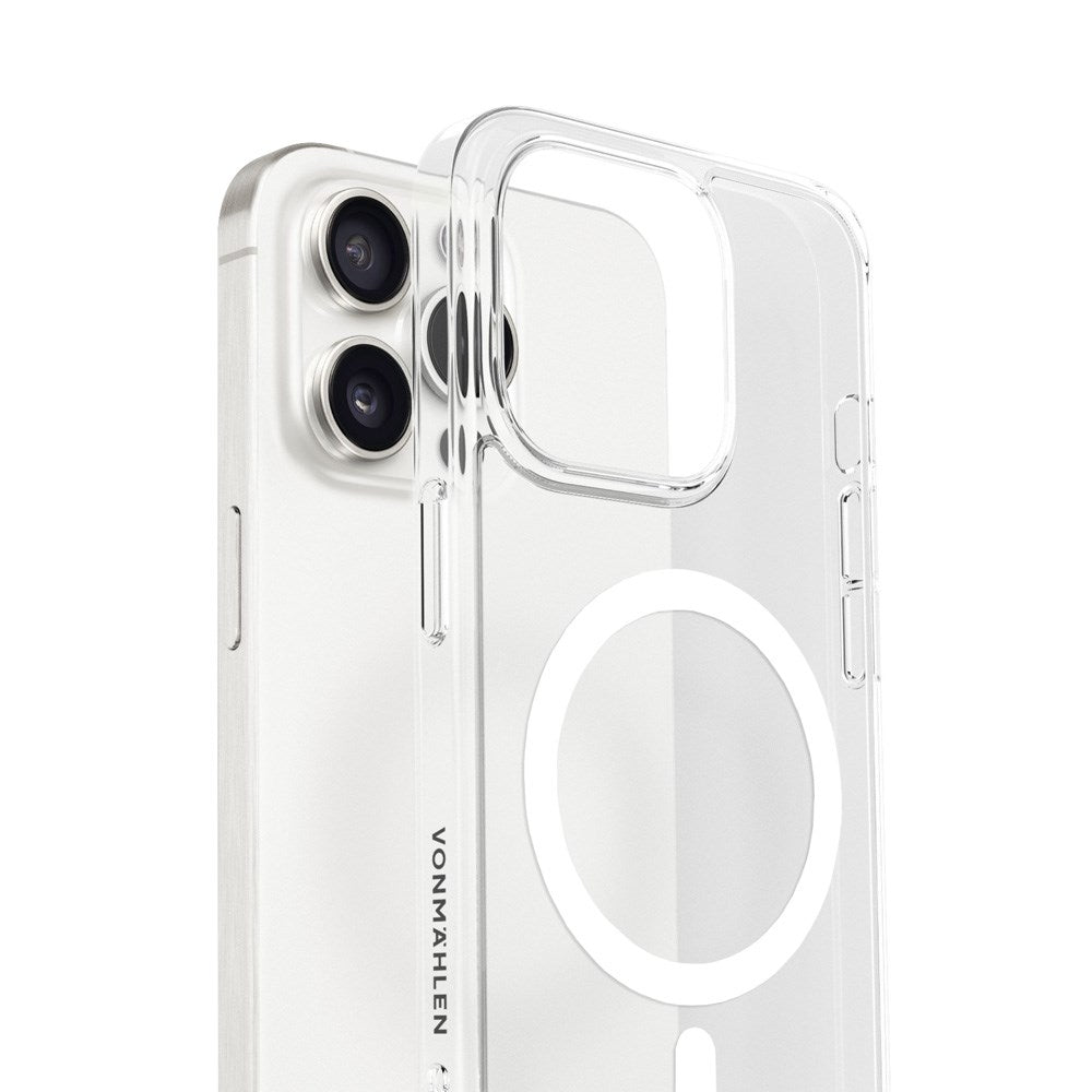 Vonmählen iPhone 16 Pro Transparent Bagside Cover - MagSafe Kompatibel - Gennemsigtig