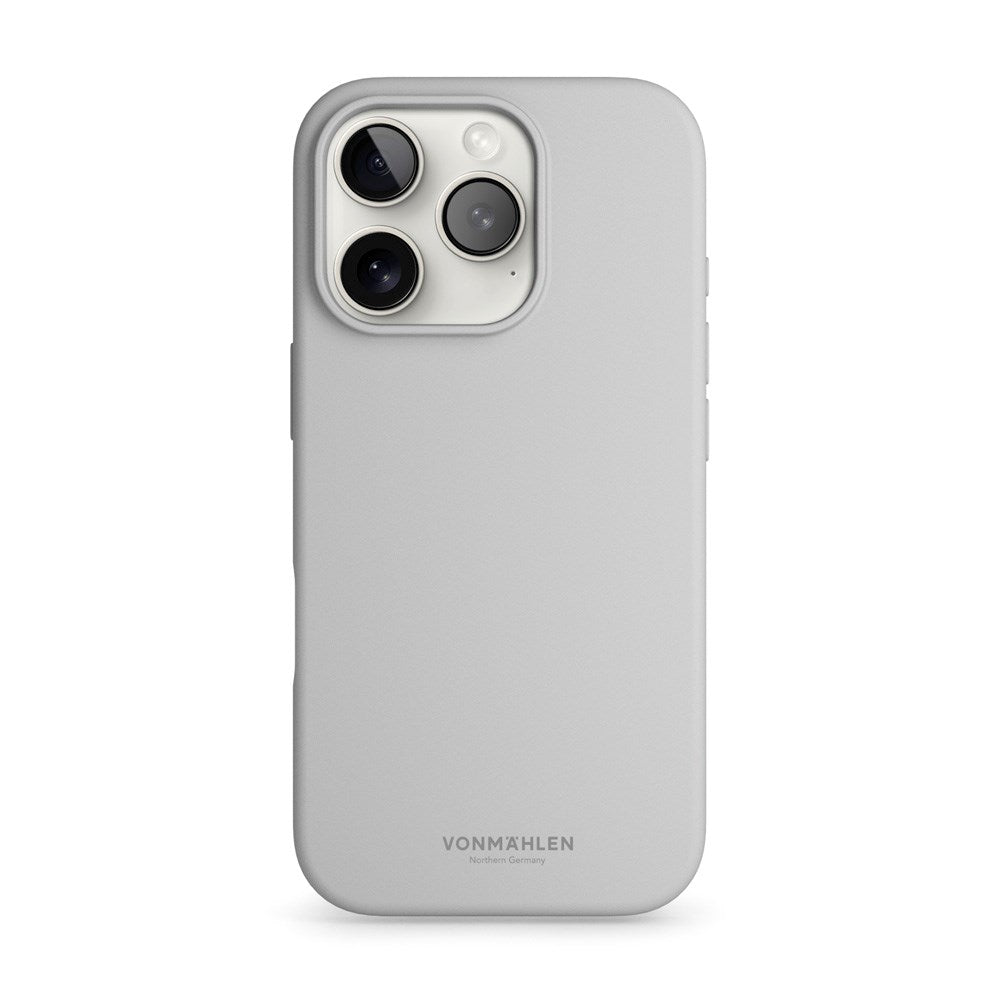 Vonmählen iPhone 16 Pro Max Eco Silikone Bagside Cover - MagSafe Kompatibel - Light Gray