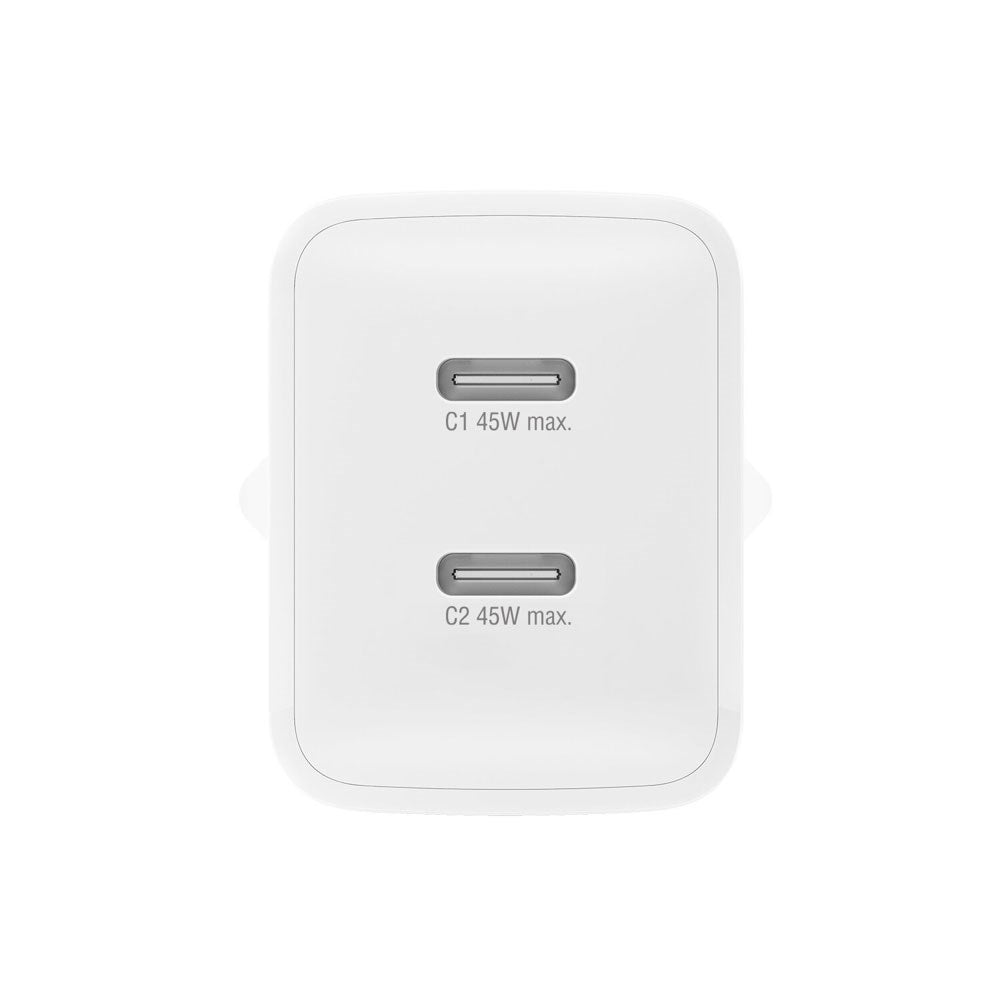 4smarts PDPlug 45W Vægoplader - 2 x USB-C - Hvid