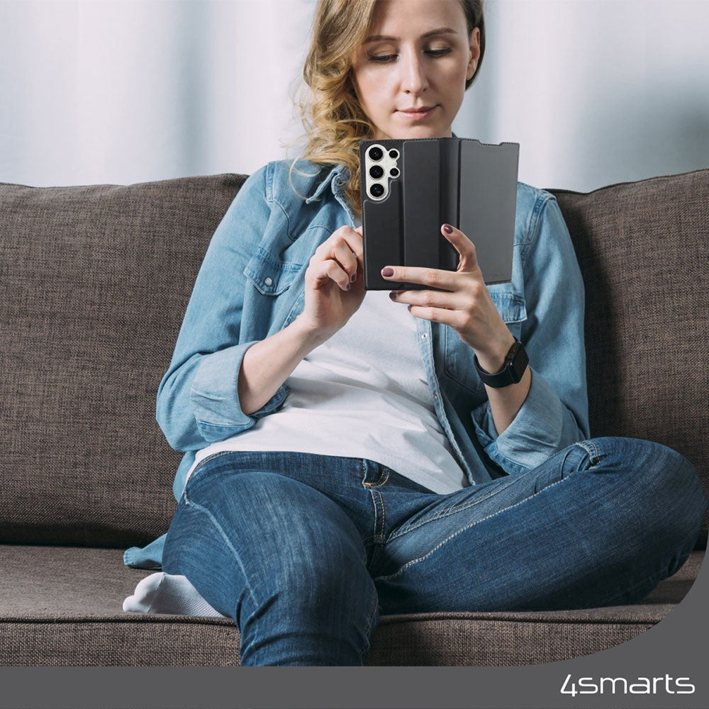 Samsung Galaxy S24 Ultra 4smarts Urban Lite Wallet Flip Cover - Sort