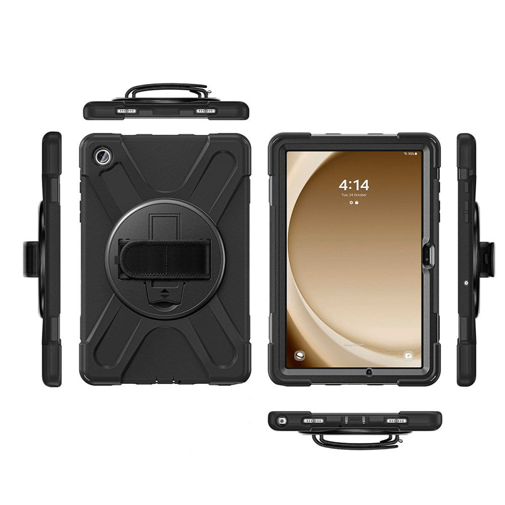 Samsung Galaxy Tab S10 FE / S9 FE 4smarts Rugged Tablet Cover GRIP - Sort