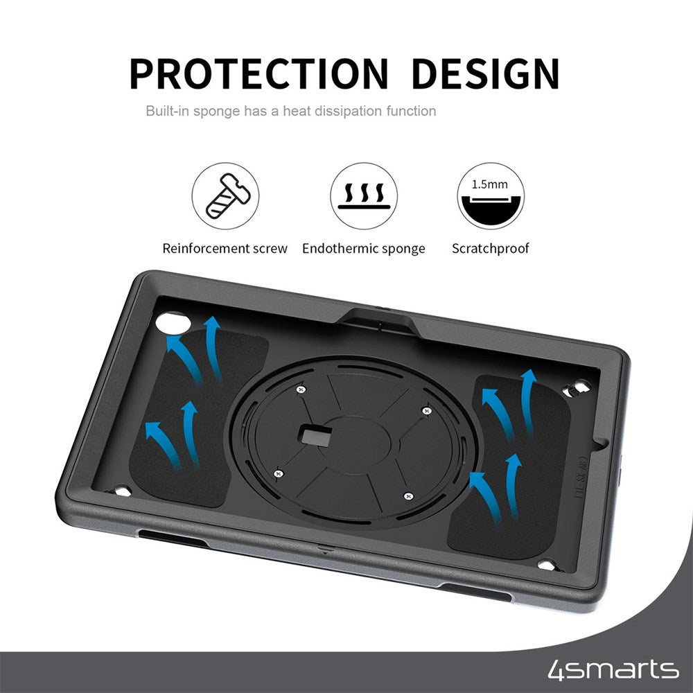 Samsung Galaxy Tab S10 FE / S9 FE 4smarts Rugged Tablet Cover GRIP - Sort